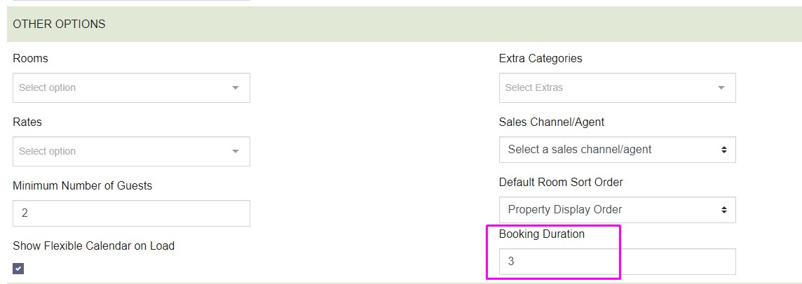 You can now set the default booking duration for guests booking at your property.